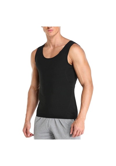 Multiflexpro Erkek Siyah Termal Sauna Tayt Ve Atlet Takım
