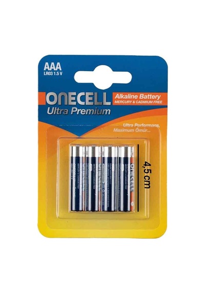Ultra Premium Alkalin 1,5 V. 4'lü Aaa Boy Pil