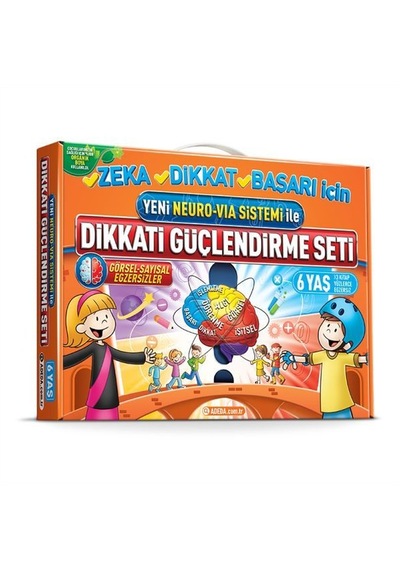 Dikkati Güçlendirme Seti Anasınıfı 6 Yaş- Neuro-via - Yqbx-716084