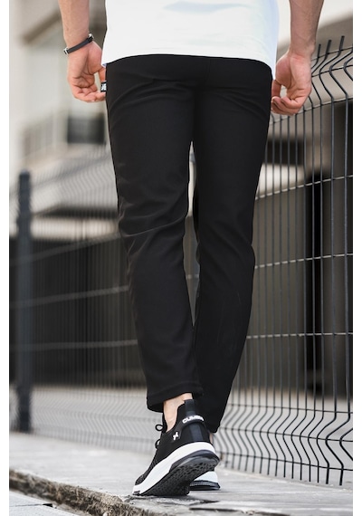 Oksit Elroy Düz Paça Fitilli Slim Fit Erkek Eşofman Altı 001