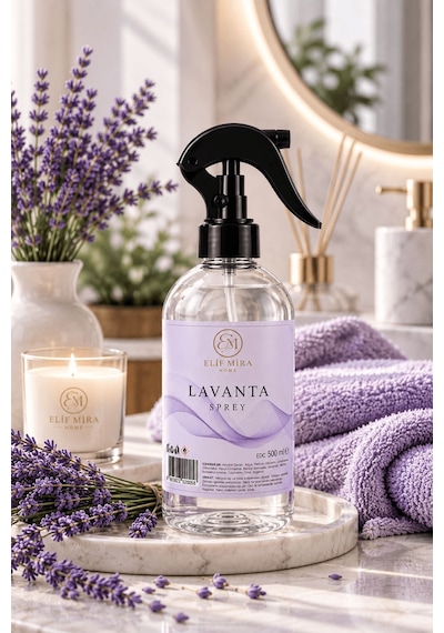 Oda Kokusu Sprey Lavanta Kalıcı Oda Parfümü 500 Ml