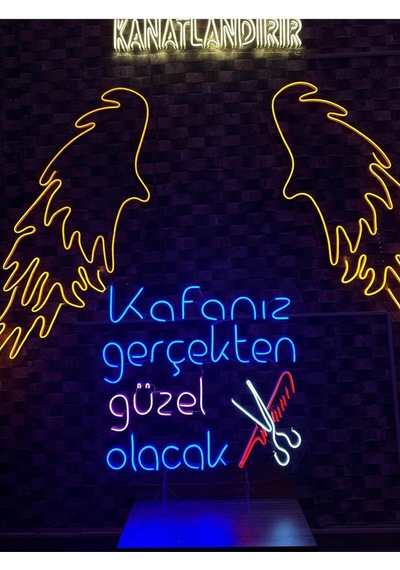 Kafanız Gerçekten Güzel Olacak Yazılı Neon Tabela Pembe