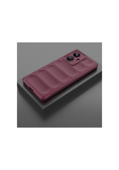Realme 10 Pro 5g Uyumlu Kılıf Optimum Silikon - Bordo