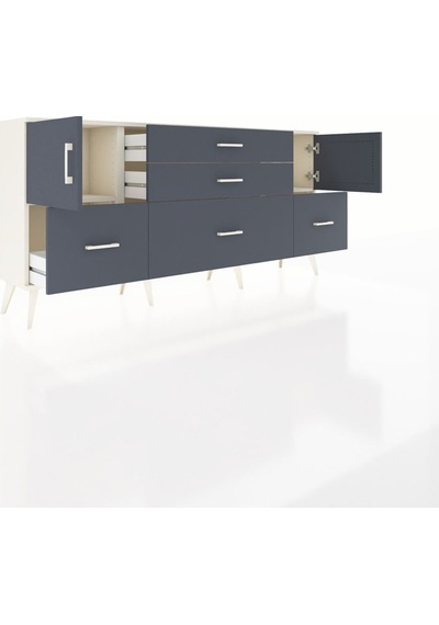 Arges Konsol 2 Raflı 5 Çekmeceli 2 Kapaklı 176x30x83 Aytaşı-antrasit/antrasit Antrasit/antrasit Arges Konsol 2 Raflı 5 Çekmeceli 2 Kapaklı 176x30x83 Aytaşı-antrasit/antrasit Antrasit/antrasit
