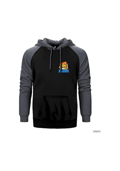 Suning Gri Renk Reglan Kol Sweatshirt / Hoodie