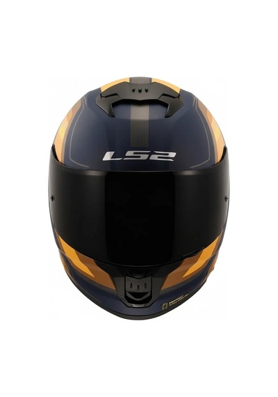Ls2 Stream 2 Vıntage -turuncu-kahverengi Kask Çok Renkli