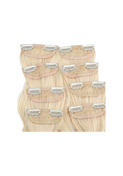 Fiber Sentetik Dalgalı 8 Parça Çıt Çıt / Platin - Rxlu-462352 Renkli