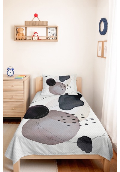 Geometrik Gri Genç Odası Tek Kişilik Pike Takımı - Antrasit Vizon 160x220 Cm Kapitone Yatak Örtüsü Naif Papatya Yansıması Geometrik Gri Genç Odası Tek Kişilik Pike Takımı - Antrasit Vizon 160x220 Cm Kapitone Yatak Örtüsü Naif Papatya Yansıması