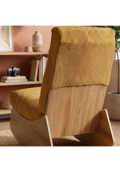 Comfort Sallanır Koltuk Tv Koltuğu Sallanan Berjer Sandalye Sarı