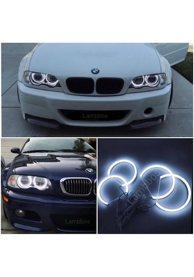 Bmw E46 Led Angel Halka Seti Beyaz Far İçi Halka Takımı Premium Seri 4x131mm