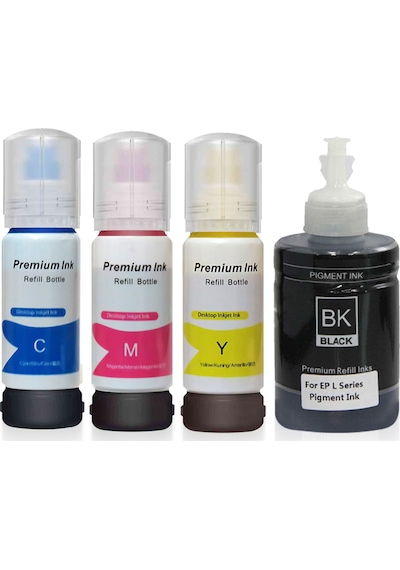 Epson  101 Ecotank Photoınk 4 Renk Set  Mürekkep L4160 L6190