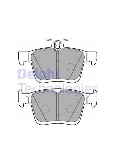 Volkswagen Golf 7 Arka Fren Balatası 2013-2020 Delphi
