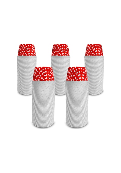 Kafem Kırmızı Puantiyeli Muffin Kek Kapsülü 50li X 5 Paket - K15 KIrmızı
