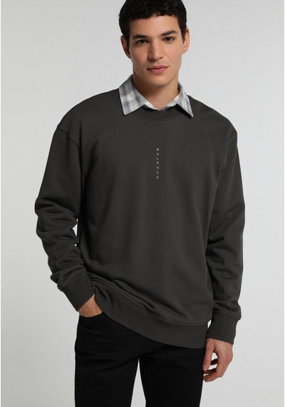 Colin's Colins Relaxed Fit Yuvarlak Yaka Düz Erkek Antrasit Sweatshirt Cl1082251 Q1.v2 Ant