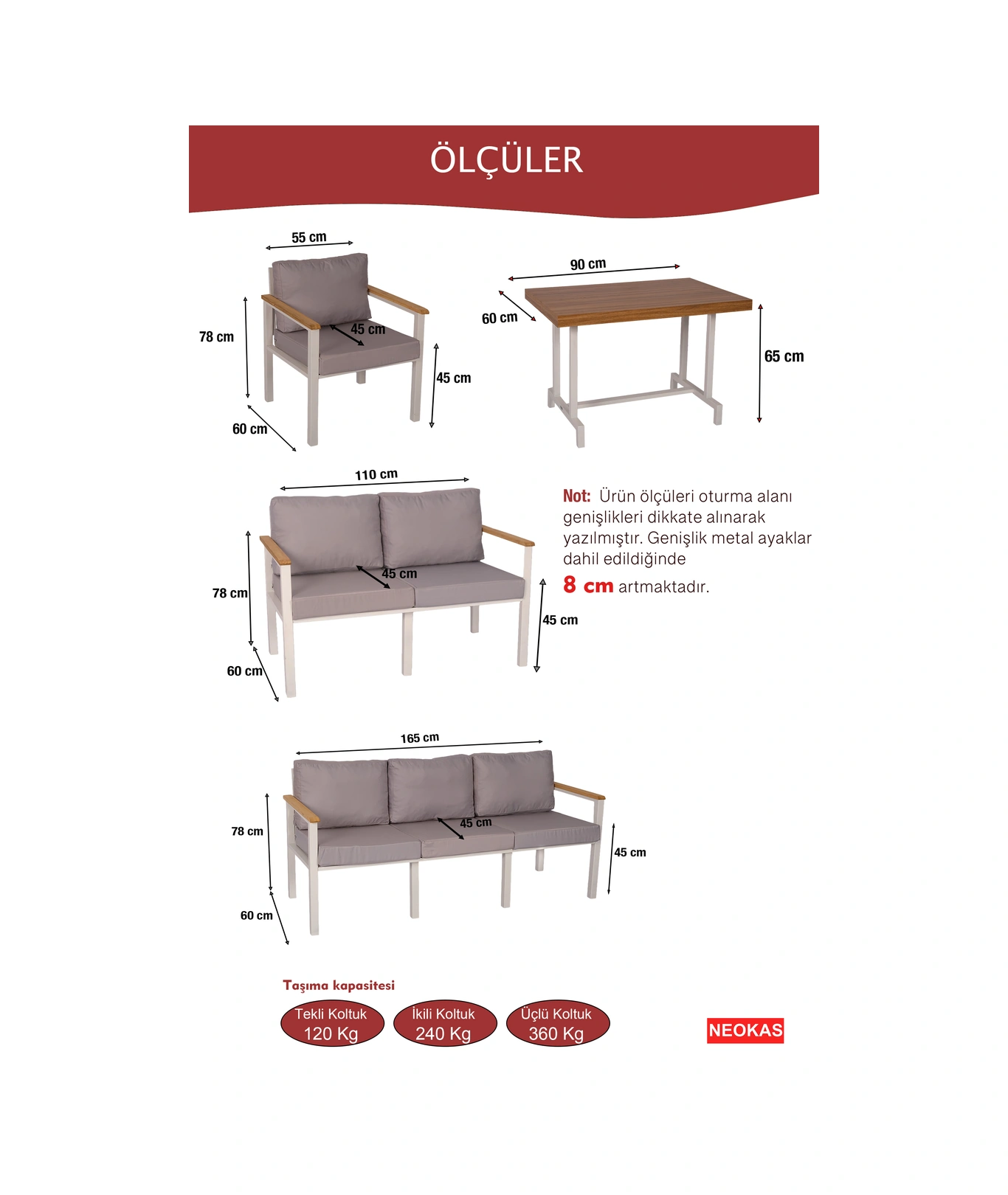 Neokas Balkon Mobilyası, 1 +1 +2+ 3+ Masa, Bahçe Takımı, Kafe Koltuğu, Bekleme Alanı Koltuğu Beyaz Neokas Balkon Mobilyası, 1 +1 +2+ 3+ Masa, Bahçe Takımı, Kafe Koltuğu, Bekleme Alanı Koltuğu Beyaz