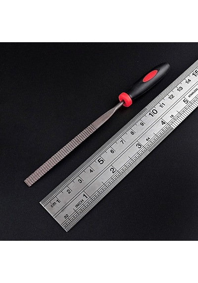 Feyza Yapı 6 Parça Mini Eğe Seti - 18cm İnce İşçilik Saatçi Eğe Ve Törpü Seti Sarı Renk