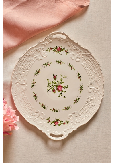 Karaca Vintage Rose Tepsi 35 Cm Çok Renkli