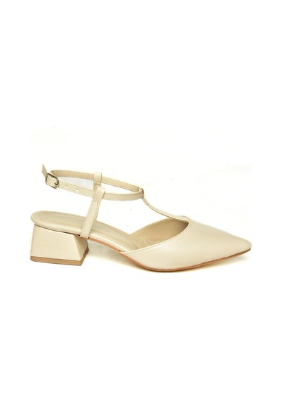 Fox Shoes U998243309 Ten Alçak Topuklu Kadın Ayakkabı Ten