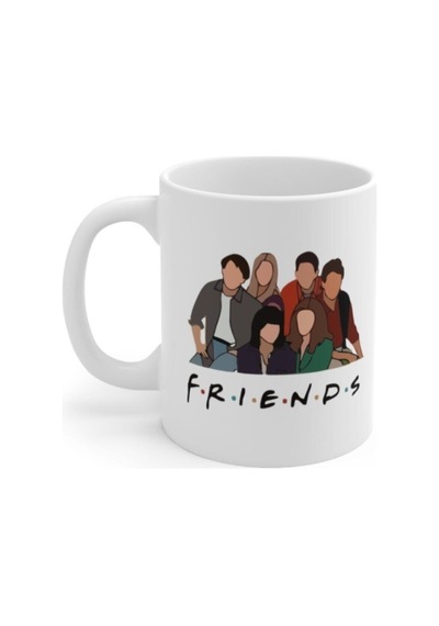 Friends Tasarım Kupa Hediyelik Eşya Kupa Beyaz