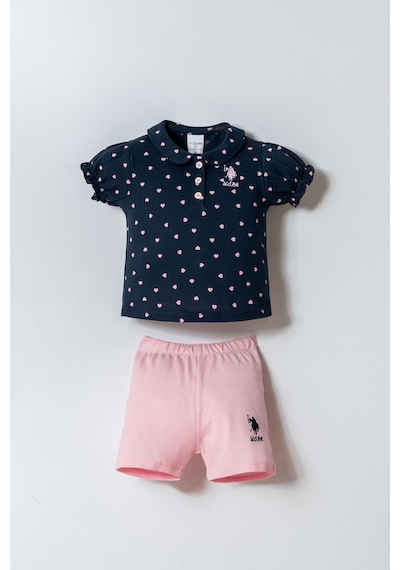 U.s. Polo Assn. Kız Bebek Lacivert Şort Takım Lacivert