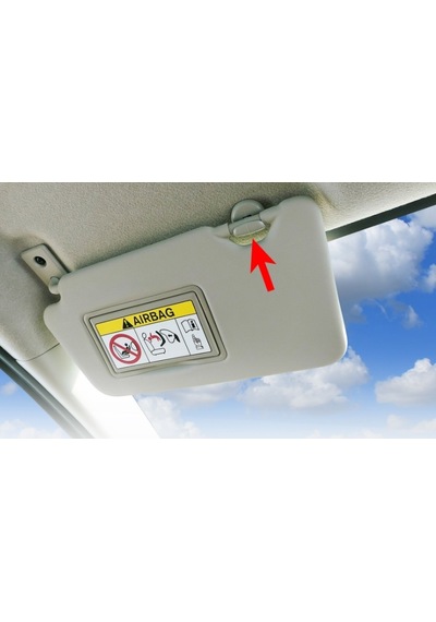 Vager Vw Golf Plus 2005-2014 Güneşlik Tutucu Klipsi Kanca Gri 1k0857561b