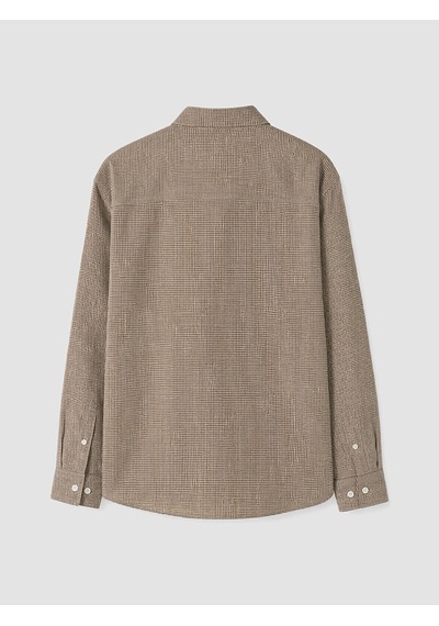 Lcw Vision Kahverengi Regular Fit Ekose Erkek Gömlek