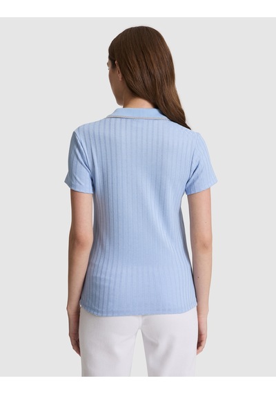 Pierre Cardin Kadın Mavi Tişört Basic 50320697-vr249