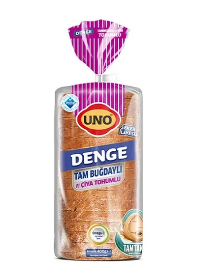 5 Adet Uno Denge Tam Buğdaylı & Çiya Tohumlu Ekmek 400 G