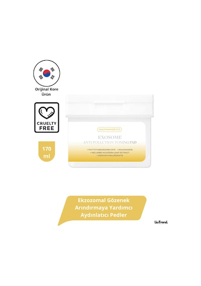 Apothe Exosome Anti-pollution Toning Pad 170 Ml Ekzozomal Gözenek Arındırıcı Aydınlatıcı Pedler