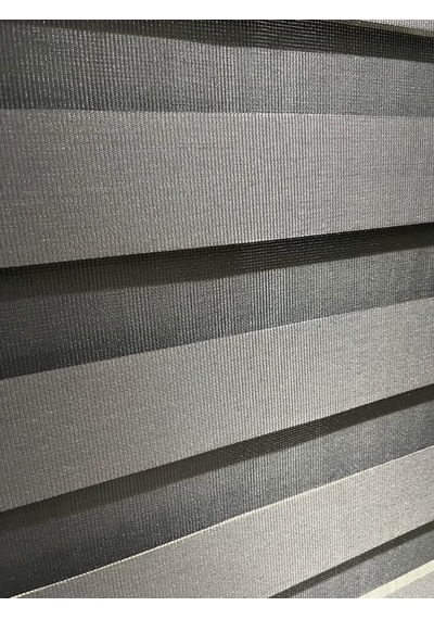 Özel Jaluzi İthal Antrasit Düz Zebra Stor Perde 180x200, 437 Çok Renkli