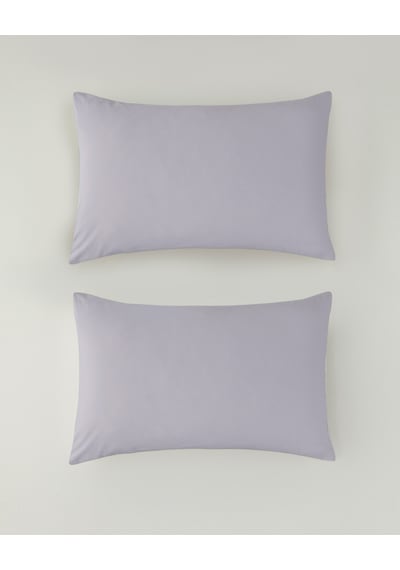 English Home Novella Premium Pamuk Dokulu 2'li Yastık Kılıfı 50x70 Cm Lila Lila