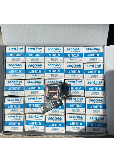 Sentinel Mini Röle Şeffaf 12v 40a 5p 87a Ledli 25 Adet