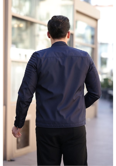 Mero Life Erkek Lacivert Su Ve Rüzgar Geçirmez Slim Fit Astarlı Mevsimlik Mont Lacivert Mero Life Erkek Lacivert Su Ve Rüzgar Geçirmez Slim Fit Astarlı Mevsimlik Mont Lacivert