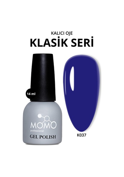 Momo Professional Kalıcı Oje K037 Saks Mavi 14 Ml