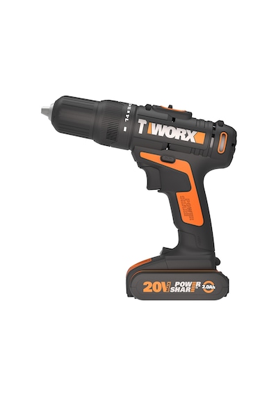 Worx WX371.10 20 V 2 Ah Li-ion Çift Akülü Profesyonel Darbeli Matkap Vidalama