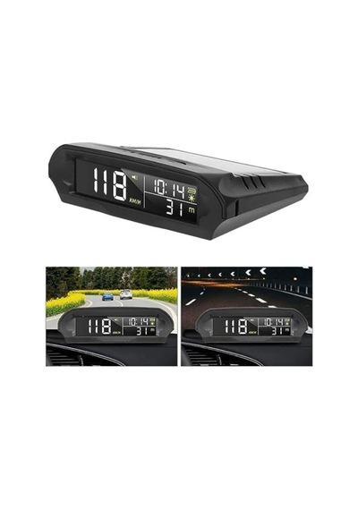 S98 Hud Ekran Gps Hız Göstergesi Güneş Enerjili Araç