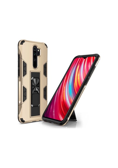 Xiaomi Redmi Note 8 Pro Kılıf Zore Volve Kapak Gold