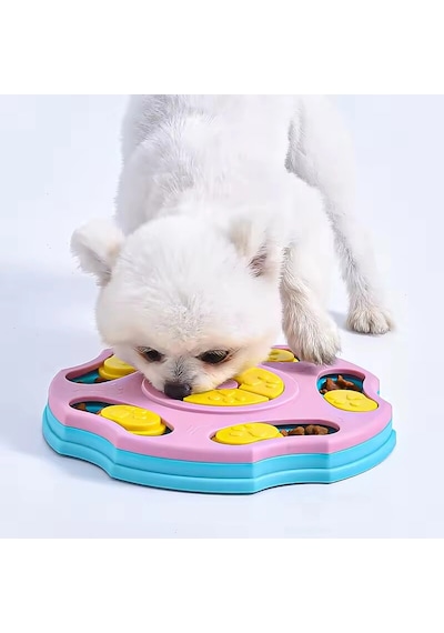 Tineke Orbit Köpek Oyuncağı Mama Bulmaca Yavaş Besleyici Köpek Gıda Dağıtıcı Yavaş Yeme Mavi