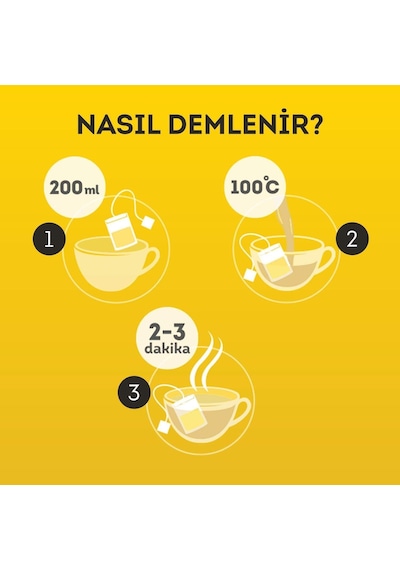Lipton Papatya Bardak Süzen Poşet Bitki Çayı 20'li Paket