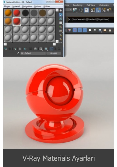 3DS Max 2018 ve V-Ray Video Ders Eğitim Seti