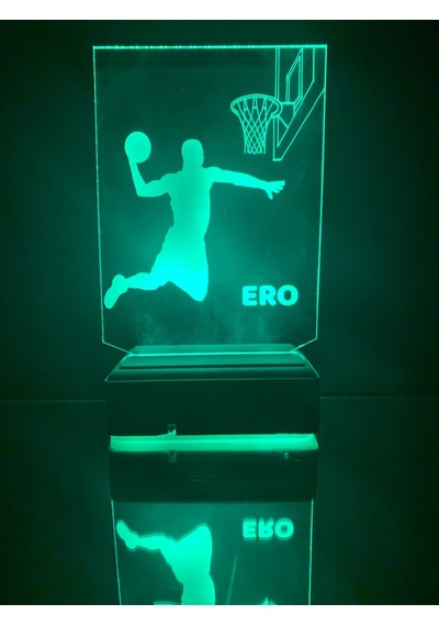 Kişiye Özel Basketbol Masaüstü 3D Led Lamba