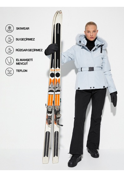 Koton Kayak Montu Kapüşonlu Suni Kürk Detaylı Kemerli Cepli Mavi 4wak00203ew 4WAK00203EW653 Mavi Koton Kayak Montu Kapüşonlu Suni Kürk Detaylı Kemerli Cepli Mavi 4wak00203ew 4WAK00203EW653 Mavi