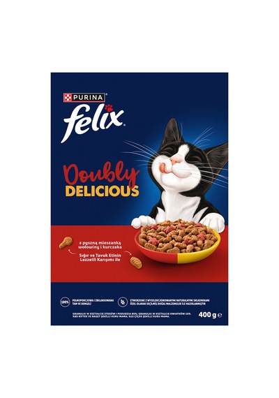 Felix Doubly Delicious Çifte Lezzet Sığır Etli 400 G - 7 Adet Tarı