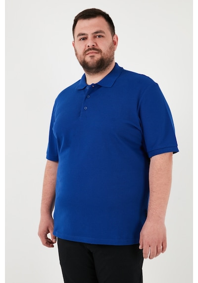Buratti Pamuklu Regular Fit Büyük Beden Erkek Polo Yaka T Shirt 5902127B Saks