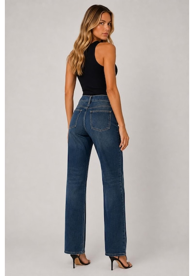 Alexandergardi Straight Fit Denim Pantolon Mavi