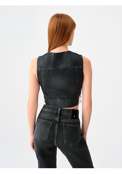LOFT Slim Fit Kadın Yelek Lf2036163 Q1.v1 Denim