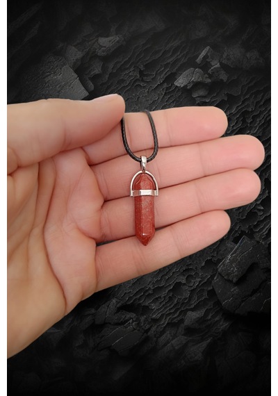 Kırmızı Jasper Doğal Taş Kolye Değerli Taş Kolye Çivi Kesim Kolye Doğal Orijinal Taş Kolye Deri İpli Kolye 56 Cm Deri İpli Kolye 56 Cm Kırmızı Jasper Doğal Taş Kolye Değerli Taş Kolye Çivi Kesim Kolye Doğal Orijinal Taş Kolye Deri İpli Kolye 56 Cm Deri İpli Kolye 56 Cm