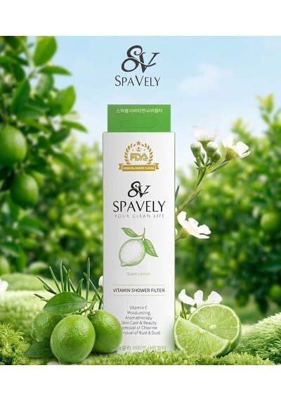 Spavely Duş Filtresi Gül Esanslı - Premium Aromaterapik Klor Ve Kireç Karşıtı, Kokulu, C Vitaminli 200 Ml Limon