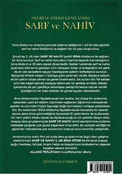 Medrese Usulü Geniş İzahlı Sarf Ve Nahiv 2 - Bina, Emsile, Mak...