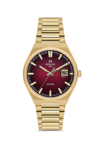 Hislon Men's Classic Cl222g-14sg Erkek Kol Saati Sarı